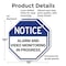 Signmission Notice Alarm and Video Monitoring i, 10 inch X 10 inch, Plastic Sign, 2PK OC-P-2PACK-10-325 - alternate 5