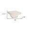 Homeroots 36" Natural White Solid Wood Square Geo Pedestal Coffee Table 556710 - alternate 7