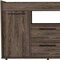 Homeroots 47" Walnut Wood Two Drawer Sideboard with Two Doors 535002 - alternate 6