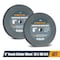 Powertec Aluminum Oxide Bench Grinding Wheel 6 in, 36 & 100 Grit, 3/4 in Thick 1/2 in Arbor, 2PK 15530 - alternate 1