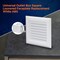 Everflow Universal Outlet Box Square Louvered Faceplate Replacement; White ABS SB100-5 - alternate 13
