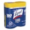 Lysol Disinfecting Wipes, 1-Ply, 7 x 7.25, Lemon and Lime Blossom, White, 80 Wipes/Canister, 6PK 19200-80296 - alternate 7