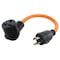 Ac Works Adapter Cable, STW, 6-30R, L14-30P, 1.5 ft., Orange L1430630-018 - alternate 1