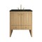 James Martin Vanities Hudson 30" Single Vanity, Light Natural Oak w/ 3 CM Phantome Eclos Top 435-V30-LNO-3PHT - alternate 1