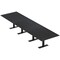 Skutchi Designs 16ft Rectangular Conference Table With Power | Harmony Series | 16 Person Meeting Room Table HAR-REC-48x192-T.BK-U999ST19-NA - alternate 1
