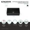 Kingston Brass 33" Fireclay Single Bowl Farmhouse Kitchen Sink with Bottom Grid and Strainer, Matte Black KGPF331810KBC - alternate 3