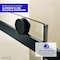 Anzzi 50 to 54 in. x 76 in. H Sliding Frameless Shower Door in Matte Black , Tsunami Guard Tempered Glass SD-FRLS05703MB - alternate 7