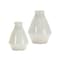 Homeroots Set of Two White Bud Terracotta Table Vase, 2PK 516239 - alternate 4