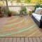 Homeroots 3' X 5' Gold Sky Blue And Coral Abstract Washable Indoor Outdoor Area Rug 631245 - alternate 8