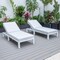 Leisuremod Chelsea Modern Outdoor White Chaise Lounge Chair With Light Grey Cushions CLW-77LGR2 - alternate 9