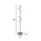 Homeroots 68in Brushed Steel Brushed Steel Coat Rack 372942 - alternate 5