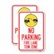 Signmission Fire Lane Tow Zone with Graphic, 18'' X 24'' 2 Signs, Heavy Gauge Aluminum, 2PK A-1824-2PACK-23980 - alternate 1
