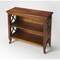 Homeroots 30" Brown Wood Two Tier Bookcase 389576 - alternate 5