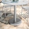 Flash Furniture Beverly 18in. Round Restaurant Indoor/Outdoor Table Base with 3in. Dia. Table Height Column, Silver XU-TR18-SLV-GG - alternate 6
