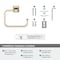 Amerock Mulholland Golden Champagne Traditional 5-3/4 in 146 mm Length Towel Ring BH36022BBZ - alternate 6