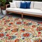 Homeroots 12' X 15' Ivory Blue And Orange Indoor Outdoor Area Rug 521656 - alternate 7