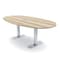 Skutchi Designs 6ft Boval Conference Table With Power | Harmony Series | 6 Person Meeting Room Table HAR-BOVL-48X72-T-K525-ESIL - alternate 5