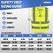 Neiko High Visibility Safety Vest with Reflective Strips, XX-Large, Neon Yellow, Zipper Front For Safety 53943A - alternate 6