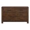 Homeroots 59" Brown Metal Six Drawer Dresser 374189 - alternate 1