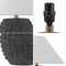 Jonathan Y Effie 18.25" Minimalist Scandinavian Ceramic/Iron Hobnail LED Table Lamp, Matte Black, 2PK JYL5601A-SET2 - alternate 7