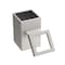 Gatco Modern Square 3 Gal. Wastebasket, Satin Nickel 1914 - alternate 4
