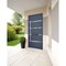 Vdomdoors Steel Door Deux 1105 Gray Graphite Stainless Inserts Single Modern Painted 36x80 DEUX1105EXD-GRE-W36xH80-RH-O - alternate 6