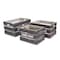 Homeroots Set of Three Dark Brown Solid Wood Crate, 3PK 487709 - alternate 8