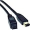 Tripp Lite Firewire Cable, IEEE, 9pin/6pin, M/M, 6ft F017-006 - alternate 1