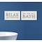 Homeroots Set Of Two Bath Relax 1 White Framed Print Bathroom Wall Art, 2PK 407098 - alternate 4