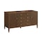 James Martin Vanities Myrrin 60" Double Vanity, Mid Century Walnut, w/ 3 CM Phantome Eclos Top 485-V60D-WLT-3PHT - alternate 9