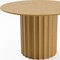 Homeroots 46" Brown Solid Wood Pedestal Base Round Top Dining Table 720995 - alternate 6