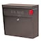 Mail Boss Metro Locking Wall-Mount Mailbox, Bronze, 14/16-Gauge Steel 805942 - alternate 1