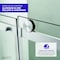 Anzzi 50 to 54in x 76in H Sliding Frameless Shower Door in Brushed Nickel , Tsunami Guard Tempered Glass SD-FRLS05703BN - alternate 7