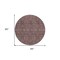 Homeroots 8' Merlot Gray And Taupe Round Floral Washable Indoor Outdoor Area Rug 582286 - alternate 7