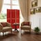 Homeroots 67" Red Wood Folding Three Panel Screen Room Divider 274706 - alternate 4