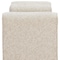 Homeroots 60in Beige Fabric and Solid Wood Upholstered Bench 668844 - alternate 5