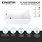 Kingston Brass 51" Acrylic Rectangular Double Ended Freestanding Tub with Drain, Glossy White/Matte Black VTSQ512823C410 - alternate 6