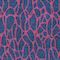 Homeroots 10' X 14' Navy Blue And Dark Pink Geometric Washable Indoor Outdoor Area Rug 599225 - alternate 9
