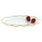 Homeroots 14 Mouth Blown Wavy Edge Gold Leaf Platter 375744 - alternate 4