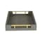 Homeroots 16in Gray Wood Faux Shagreen Serving Tray With Handles 518598 - alternate 6