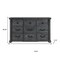 Homeroots 64" Gray Wood Nine Drawer Triple Dresser 633710 - alternate 7