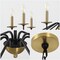 Jonathan Y Wicklow 40" 8-Light Bohemian Farmhouse Iron LED Chandelier, Brass Gold/Black JYL7914B - alternate 8