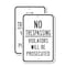 Signmission No Trespassing Violators Will Be Prosecuted, 12'' X 18'' 2 Signs, Heavy Gauge Aluminum, 2PK A-1218-2PACK-2782 - alternate 1