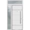 Vdomdoors Steel Door Deux 1705 White Enamel Sidelight and Transom Black Window Stainless Inserts Single Moder DEUX1705EXD-BEM-W36+16 x H80+16-Left-hand Inswing - alternate 6
