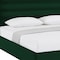 Homeroots Green Velvet Upholstered King Bed Frame 544812 - alternate 8