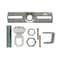 Satco Ribbed Canopy Kit White Finish 5in Diameter 1-1/16in Center Hole Includes Hardware 25lbs Max 90/197 - alternate 2