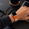 Elegani Rubber Band Compatible with Apple Watch 49mm, Orange, Silver, Black, Rose Gold, Yellow Gold Buckle SFRBQR-ORG-49 - alternate 4