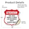 Signmission 24 Hour Surveillance Shield Sign Attenti, 12 Inch X 12 Inch, Vinyl Decal SHI-D-12-352 - alternate 6