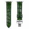 Elegani Alligator-Embossed Leather Watch Replacement Band Compatible with Apple Watch 41mm, Green LAVT-GRN-41mm - alternate 1