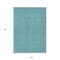 Homeroots 3' X 5' Teal Blue Black And Ivory Geometric Washable Indoor Outdoor Area Rug 596770 - alternate 9